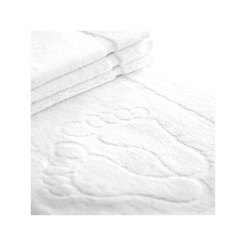 Dywanik Hotelowy "Stópka" 50cm x 70cm Biały Łazienkowy 100% Bawełna 650g/m2