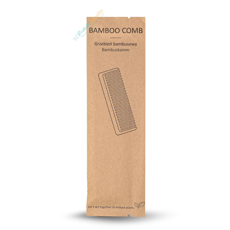 Hotelowy Grzebień Bambusowy do Włosów Ekologiczny - Eko Galanteria Hotelowa