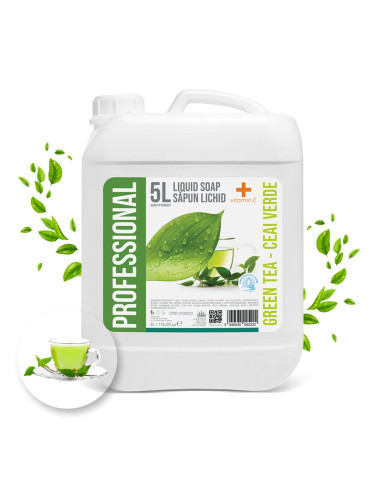 Mydło w płynie 5L Uzupełnienie Omnia/Holiday Care Green Tea z Witaminą E - PROFFESSIONAL