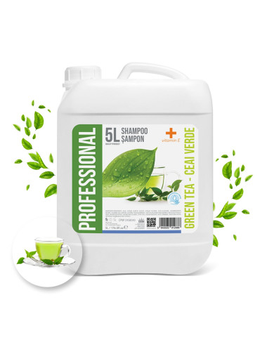 Szampon do włosów 5L Uzupełnienie Omnia/Holiday Care Green Tea z Witaminą E - PROFFESSIONAL