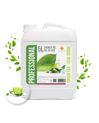 Żel pod prysznic 5L Uzupełnienie Omnia/Holiday Care Green Tea z Witaminą E - PROFFESSIONAL