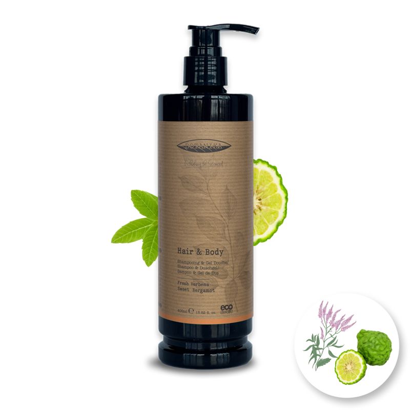 Żel do Mycia Ciała i Włosów 2w1 400ml Botanika Verbena & Bergamot