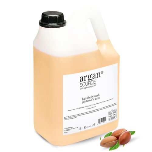 Szampon i Żel pod Prysznic 2w1 5L Kanister ARGAN SOURCE z Olejkiem Arganowym