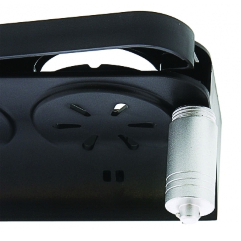 Czarny Podwójny Uchwyt Magnetyczny Antykradzieżowy na Kosmetyki Hotelowe Omnia / Botanika