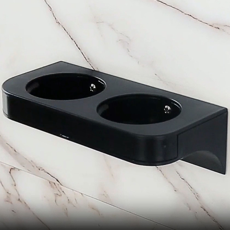 Czarny Podwójny Uchwyt Magnetyczny Antykradzieżowy na Kosmetyki Hotelowe Omnia / Botanika