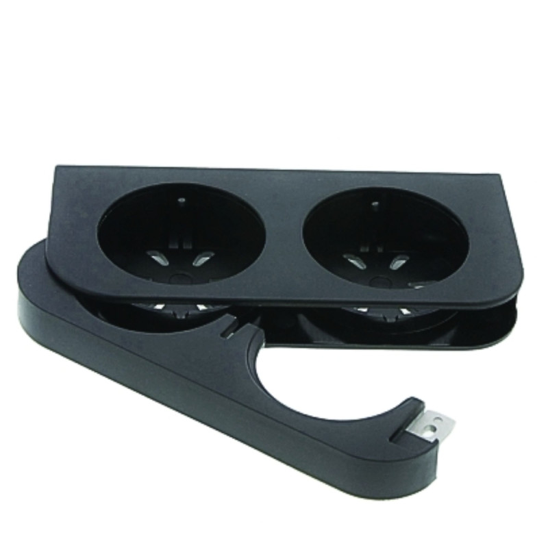 Czarny Podwójny Uchwyt Magnetyczny Antykradzieżowy na Kosmetyki Hotelowe Omnia / Botanika