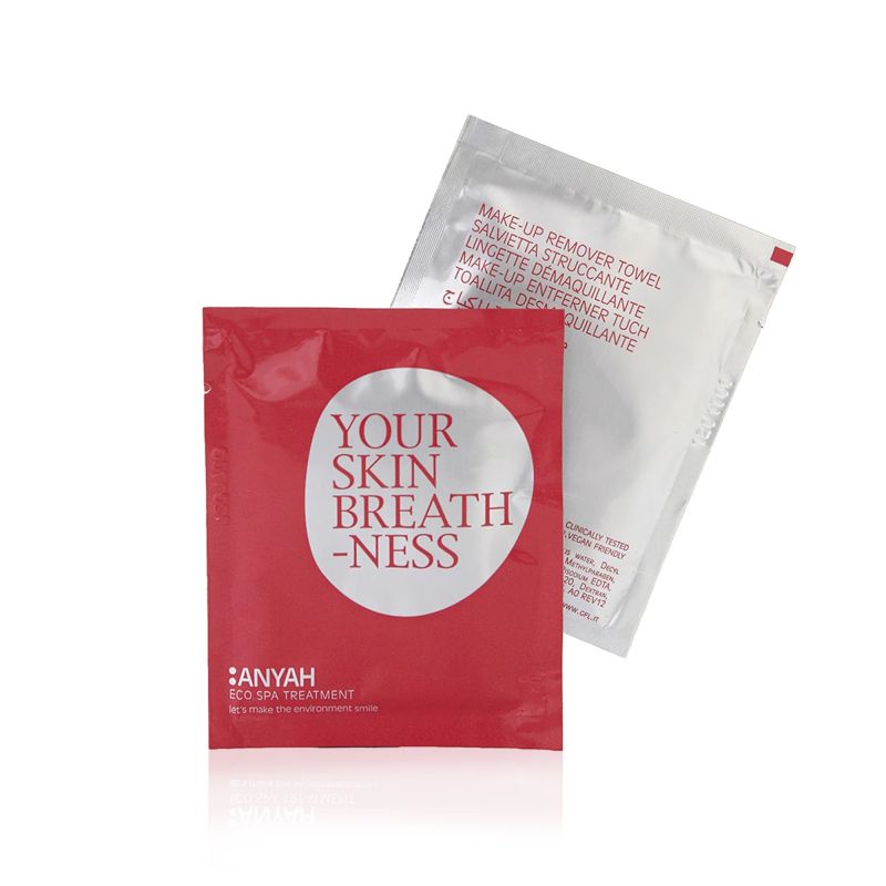 Chusteczka do Demakijażu Twarzy Nawilżana - Jednorazowy Ręcznik do Twarzy - Saszetka ANYAH
