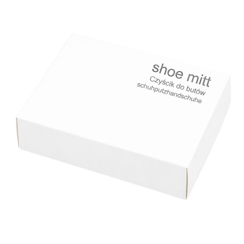 Hotelowy czyścik do butów w kartoniku - Rękawica bawełniana do czyszczenia obuwia