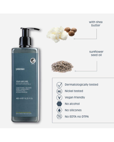 Odżywka hotelowa do włosów 480ml ANYAH "NORDIC SWAN ECOLABEL"