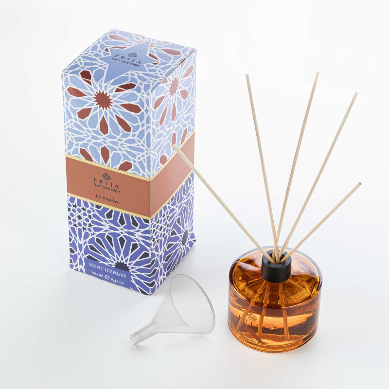 PRIJA Patyczki zapachowe - Luksusowy dyfuzor zapachowy w pięknym pudełku prezentowym