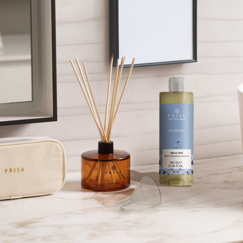 PRIJA Patyczki zapachowe - Luksusowy dyfuzor zapachowy w pięknym pudełku prezentowym