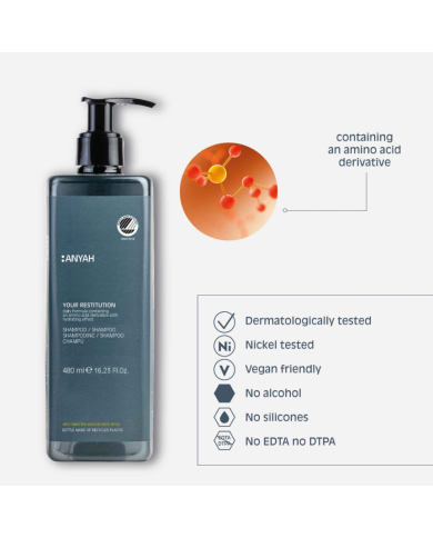 Hotelowy szampon do włosów 480ml ANYAH "Nordic Swan ECOLABEL"