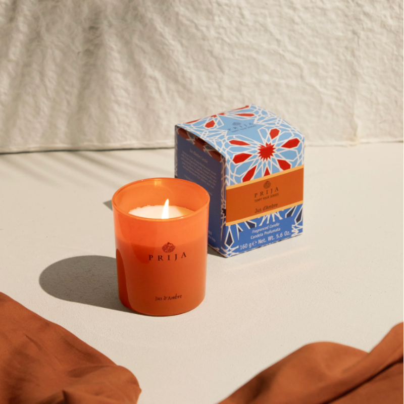 PRIJA Świeczka zapachowa 160g - Luksusowa świeca SPA w pięknym pudełku prezentowym
