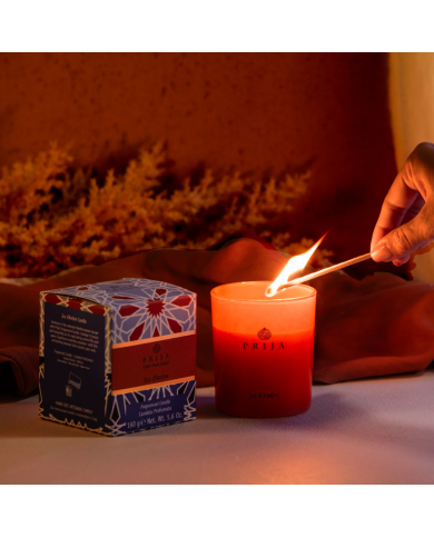 PRIJA Świeczka zapachowa 160g - Luksusowa świeca SPA w pięknym pudełku prezentowym