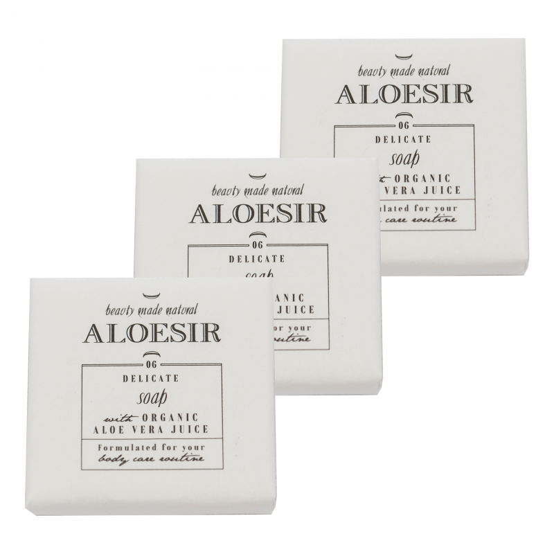 Mydło hotelowe 15g ALOESIR z dodatkiem Aloe Vera