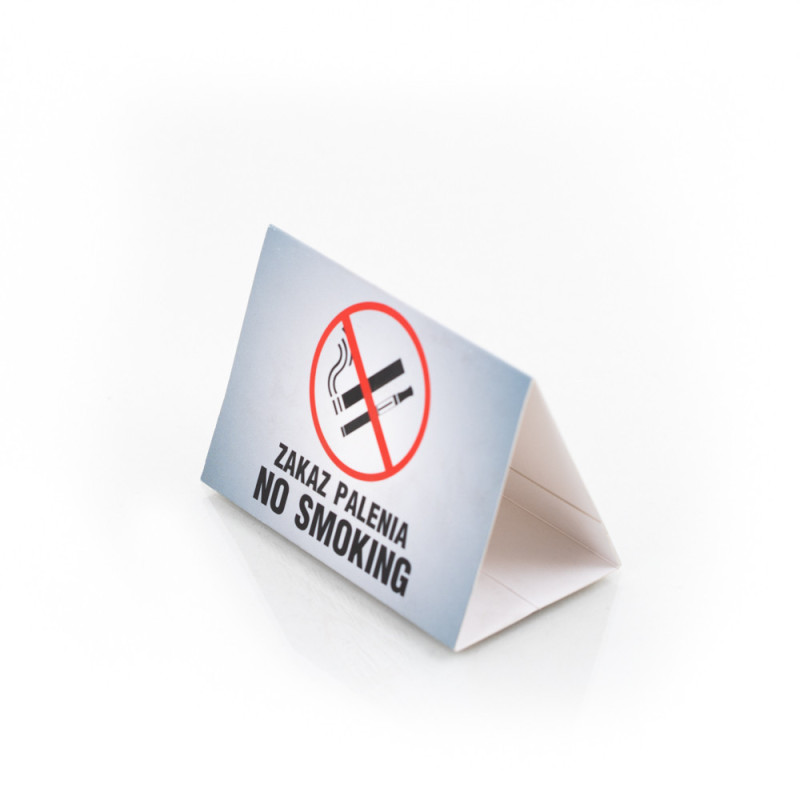 ZAKAZ PALENIA / NO SMOKING Stojak Informacyjny Informator