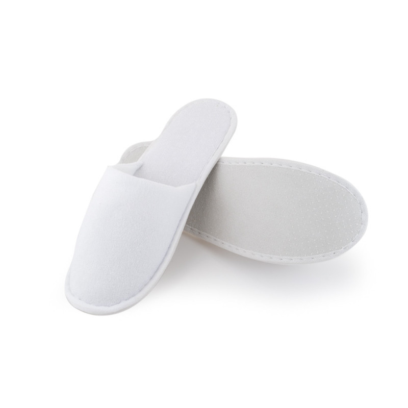 Kapcie hotelowe frotte zakryte białe premium 30cm