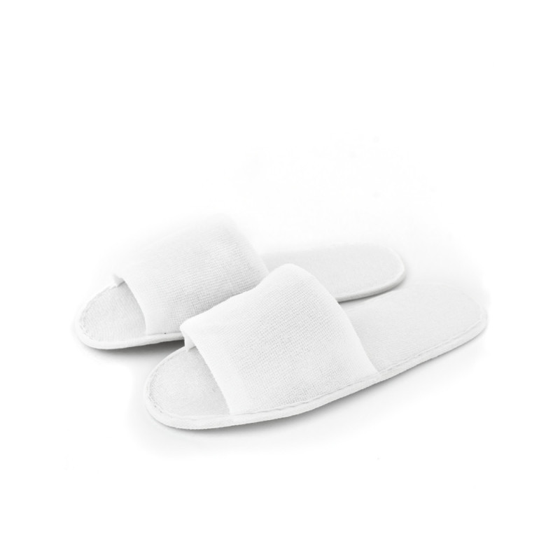 Kapcie hotelowe frotte odkryte białe standard 27cm