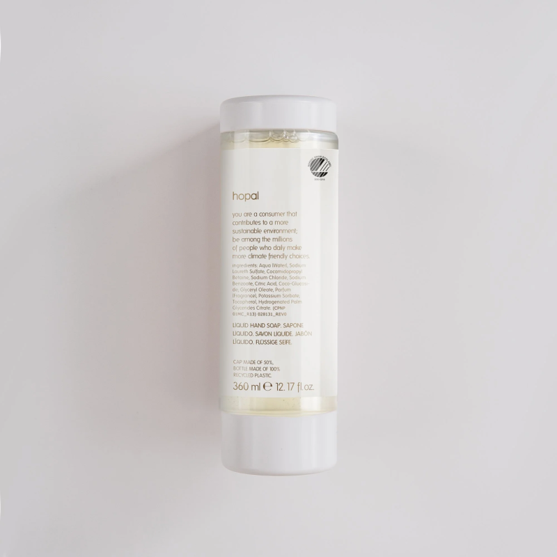 Szampon i żel 2w1 hotelowy 360ml w butelce wyciskanej HOPAL "NORDIC ECOLABEL"