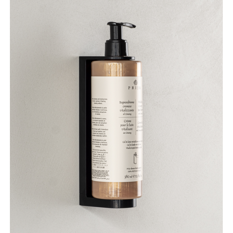 PRIJA kremowy płyn hotelowy do kąpieli 380ml z ekstraktem z żeń-szenia i drobinkami złota