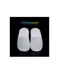 Kapcie hotelowe frotte zakryte białe premium 28,5cm