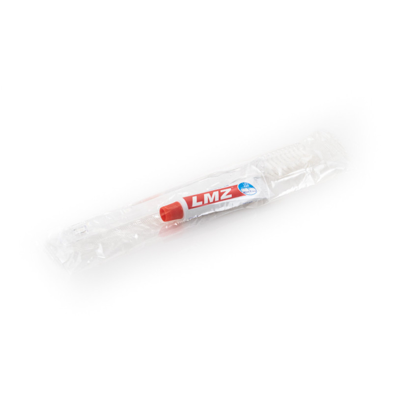 Zestaw do mycia zębów w kartoniku - Hotelowy Zestaw szczotka + pasta