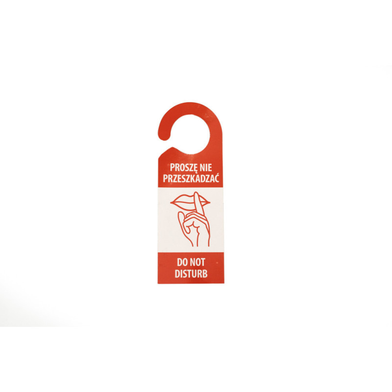 "Proszę nie przeszkadzać" "Proszę posprzątać" Hotelowa zawieszka na drzwi dwustronna